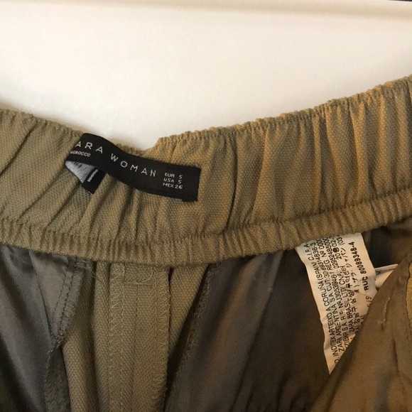 Zara High Waisted Cropped Trousers - Picture 6 of 7